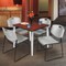 Regency Kahlo Square Table & Chair Sets, 36 W, 36 L, 29 H, Wood, Metal, Polypropylene Top, Cherry TPL3636CHCM44GY - alternate 1